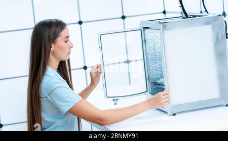 Education: 3D printers are increasingly used in educational institutions to promote hands-on learning and enable students to bring their ideas to life Stock Photo