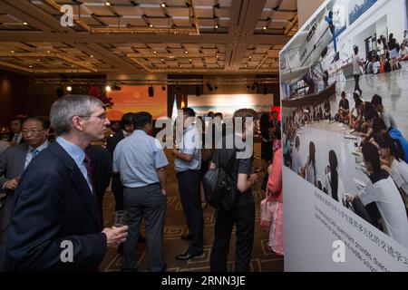 (170623) -- GENEVA, June 23, 2017 -- People visit a photo exhibition in Geneva, Switzerland, on June 22, 2017. The photo exhibition was held here Thursday to celebrate the 20th anniversary of Hong Kong s return to China. )(gj) SWITZERLAND-GENEVA-EXHIBITION-HONG KONG XuxJinquan PUBLICATIONxNOTxINxCHN   Geneva June 23 2017 Celebrities Visit a Photo Exhibition in Geneva Switzerland ON June 22 2017 The Photo Exhibition what Hero Here Thursday to Celebrate The 20th Anniversary of Hong Kong S Return to China GJ Switzerland Geneva Exhibition Hong Kong XuxJinquan PUBLICATIONxNOTxINxCHN Stock Photo