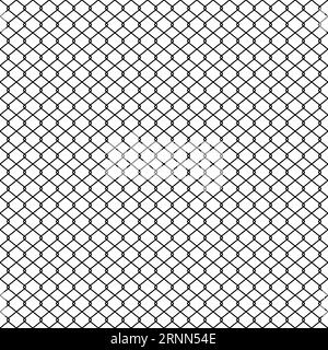 Chain link Fence, Braid wire fence texture, seamless pattern Grid Stock Vector