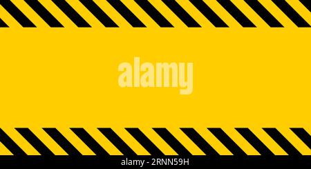 Black yellow warning line striped  background warning  careful potential danger Stock Vector