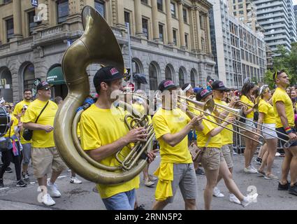 (170626) -- TORONTO, June 26, 2017 -- People take part in the 2017 Pride Parade in Toronto, Canada, June 25, 2017. )(jmmn) CANADA-TORONTO-PRIDE PARADE ZouxZheng PUBLICATIONxNOTxINxCHN   Toronto June 26 2017 Celebrities Take Part in The 2017 Pride Parade in Toronto Canada June 25 2017 jmmn Canada Toronto Pride Parade ZouxZheng PUBLICATIONxNOTxINxCHN Stock Photo