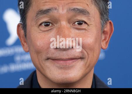 Venice, Italy. 02nd Sep, 2023. Tony Leung Chiu-Wai attending the Golden Lion For Lifetime Achievement & 'The Lion's Share: A History Of The Mostra' Photocall as part of the 80th Venice Film Festival (Mostra) in Venice, Italy on September 02, 2023. Photo by Aurore Marechal/ABACAPRESS.COM Credit: Abaca Press/Alamy Live News Stock Photo