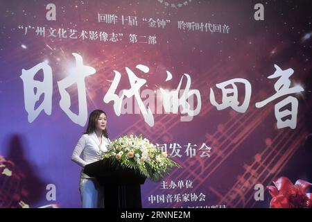 (170710) -- BEIJING, July 10, 2017 -- Production director Chen Yi attends the press conference of the documentary on stories of the Chinese Golden Bell Award for Music since its establishment in 2001, in Beijing, capital of China, July 10, 2017. The award is the country s first comprehensive music art prize. ) (zkr) CHINA-BEIJING-DOCUMENTARY-PRESS CONFERENCE(CN) JinxLiangkuai PUBLICATIONxNOTxINxCHN   Beijing July 10 2017 Production Director Chen Yi Attends The Press Conference of The Documentary ON Stories of The Chinese Golden Bell Award for Music Since its Establishment in 2001 in Beijing Ca Stock Photo