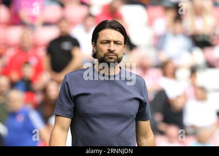 Southampton manager Russell Martin on the touchline during the pre