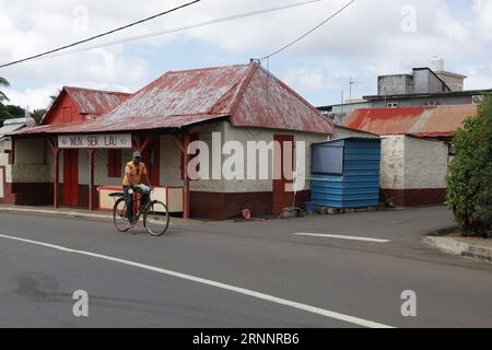 Grand Bel Air is a village in Mauritius. Grand Bel Air is situated nearby to  Ville Noire and the village Rivière des Créoles. Stock Photo