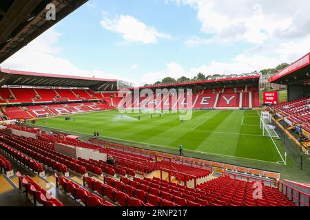 London, UK. 02nd Sep, 2023. General View inside the Stadium during the Charlton Athletic FC vs Fleetwood Town FC Sky Bet EFL League One match at The Valley, London, United Kingdom on 2 September 2023 Credit: Every Second Media/Alamy Live News Stock Photo