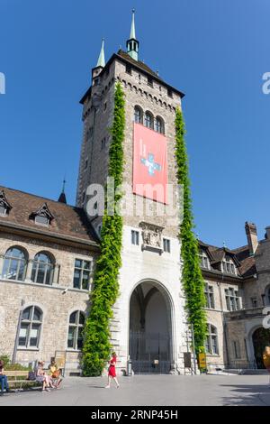Swiss National Museum (Landesmuseum Zürich), Museumstrasse, Altstadt (Old Town), City of Zürich, Zürich, Switzerland Stock Photo