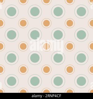 Seamless pattern circle geometric shape design of abstract texture background illustration Stock Vector