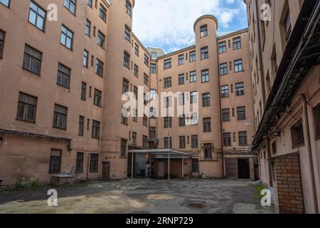 Courtyard at Corner House - Occupation Museum - former KGB headquarters - Riga, Latvia Stock Photo