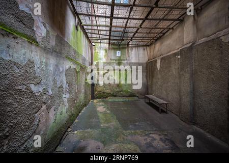Prisoners Courtyard at Corner House - Occupation Museum - former KGB headquarters - Riga, Latvia Stock Photo