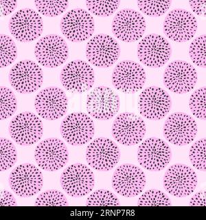 Seamless abstract pink polka dot pattern. Stock Vector