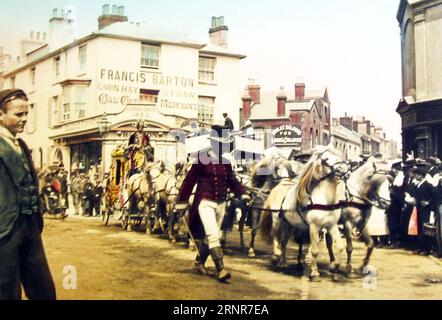 Sangers Circus procession, Southampton, early 1900s Stock Photo