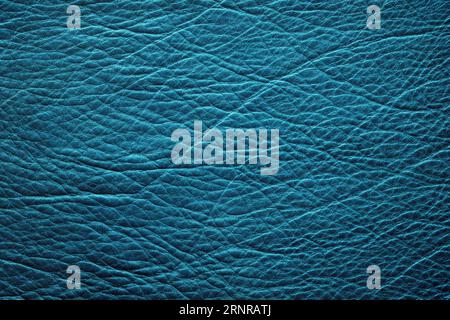 blue leather texture. abstract empty background for design Stock Photo