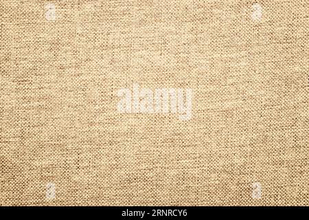 beige linen texture background. natural cotton burlap Stock Photo