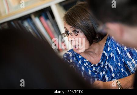 (171024) -- ROME, Oct. 24, 2017 -- Marina Sereni, vice president of Italy s lower house of parliament, receives an interview in Rome, Italy, Oct. 18, 2017. The goals set in the report of the 19th National Congress of the Communist Party of China (CPC) provide room for cooperation between China and Italy, said Marina Sereni. ) (jmmn) ITALY-ROME-LAWMAKER-INTERVIEW-CHINA JinxYu PUBLICATIONxNOTxINxCHN Stock Photo