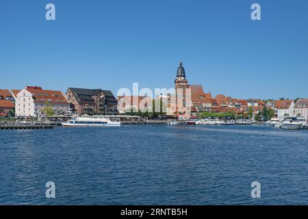 Town of Waren Mueritz at Lake Mueritz,Mecklenburg Lake District,Germany Stock Photo