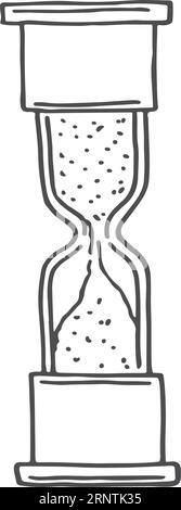 Laboratory hourglass clock icon. Experiment time symbol Stock Vector
