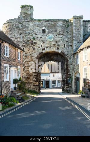 Landgate, old gate of the fortification in Rye, East Sussex, England, Great Britain Stock Photo