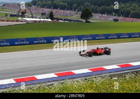 Spielberg, Austria. June 30th 2023. Formula 1 Rolex Austrian Grand Prix at Red Bull Ring, Austria. Pictured:  Charles Leclerc (MON) of Scuderia Ferrari in Ferrari SF-23 during first practice session   © Piotr Zajac/Alamy Live News Stock Photo