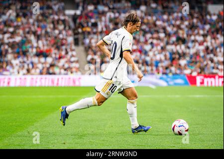 Madrid, Spain. 02nd Sep, 2023. Luka Modric (Real Madrid) during the LaLiga EA Sports football match between Real Madrid vs Getafe played at Bernabeu stadium on September 02, 2023 in Madrid, Spain Credit: Independent Photo Agency/Alamy Live News Stock Photo