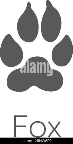 Predator footprint wild animals paw prints cat Vector Image