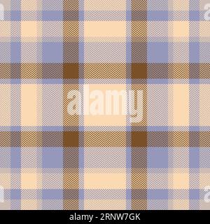 Plaid check pattern. Seamless fabric texture. Tartan textile print design. Stock Vector