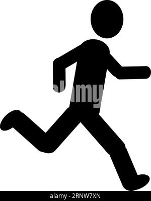 Stickman run running, illustration, man Stock Vector Image & Art - Alamy
