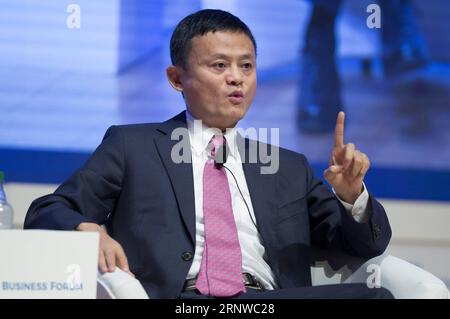 Bilder des Tages (171213) -- BUENOS AIRES, Dec. 13, 2017 -- Jack Ma, the founder and chairman of China s e-commerce giant Alibaba attends a business seminar held as part of the 11th World Trade Organization (WTO) Ministerial Conference, in Buenos Aires, Argentina, on Dec. 12, 2017. Jack Ma on Tuesday credited backing from the government for the country s booming e-commerce sector. ) (ma) (da) (axy) ARGENTINA-BUENOS AIRES-WTO-SEMINAR-JACK MA MARTINxZABALA PUBLICATIONxNOTxINxCHN Stock Photo
