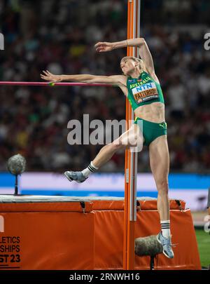Eleanor Patterson of Australia competing in the women’s high jump final on day nine at the World Athletics Championships at the National Athletics Cen Stock Photo