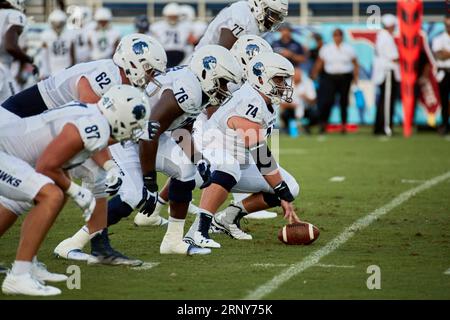 Boca Raton, FL, USA. 2nd September 2023. MU during a college football game between Florida Atlantic University Owls v Monmouth at FAU Stadium in Boca Raton, FL, USA.  Credit: Yaroslav Sabitov/YES Market Media/Alamy Live News Stock Photo