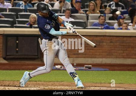 Seattle Mariners' J.P. Crawford runs to first on his RBI single against the  Oakland Athletics during the fourth inning of a baseball game Wednesday,  May 24, 2023, in Seattle. (AP Photo/John Froschauer