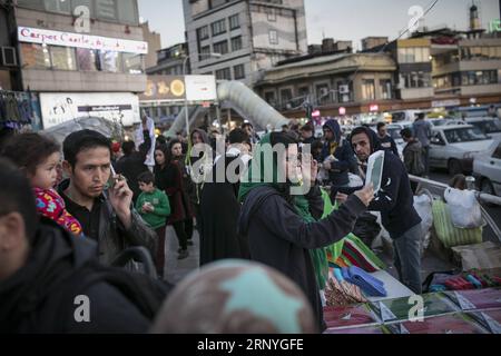 (180319) -- TEHRAN, March 19, 2018 -- People shop in Tajrish bazaar in Tehran, Iran, on March 18, 2018, ahead of Nowruz, the Iranian New Year. Nowruz marks the first day of spring and the beginning of the year in Iranian calendar. )(gj) IRAN-TEHRAN-NEW YEAR SHOPPING AhmadxHalabisaz PUBLICATIONxNOTxINxCHN Stock Photo