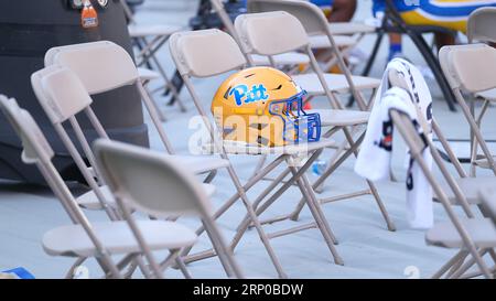 Pittsburgh, PA, USA. 2nd Sep, 2023. Pitt helmet during the Pitt Panthers vs Wofford Terriers in Pittsburgh, PA. Jason Pohuski/CSM/Alamy Live News Stock Photo