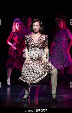 (180511) -- HONG KONG, May 11, 2018 -- Performers stage Evita , a musical adaptation of the life of former Argentinian First Lady Eva Peron, during a press preview at the Hong Kong Academy for Performing Arts in south China s Hong Kong, May 11, 2018. ) (lmm) CHINA-HONG KONG-MUSICAL- EVITA -PREVIEW (CN) WangxXi PUBLICATIONxNOTxINxCHN Stock Photo