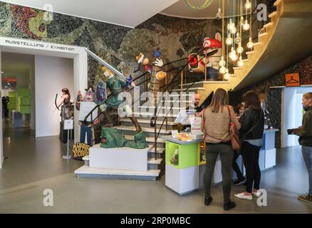 (180518) -- BERLIN, May 18, 2018 -- People visit the Computer Games Museum Berlin, in Berlin, capital of Germany, on May 18, 2018. The Computer Games Museum Berlin, which was founded in 1997, displays more than 300 exhibits to allow visitors to experience the development of computer games in decades. ) GERMANY-BERLIN-COMPUTER GAMES MUSEUM BERLIN ShanxYuqi PUBLICATIONxNOTxINxCHN Stock Photo