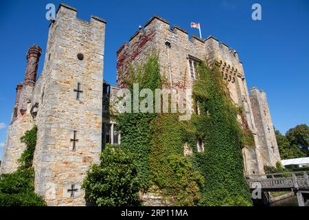 Outside views of Hever Castle the childhood home of Anne Boleyn Stock Photo