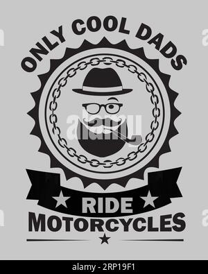 Motorcycle Lover Typography T-Shirt Design Stock Vector