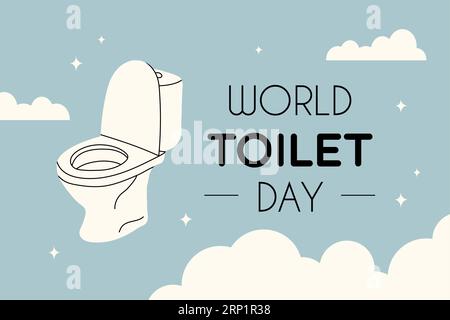 World Toilet Day. November 19. Stock Vector