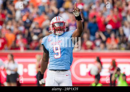 Houston Defensive Lineman Nelson Ceaser (96) In Action During The First ...