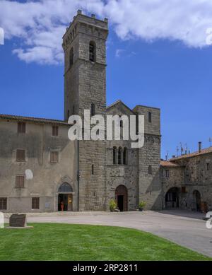 Monastery of San Salvatore di Monte Amiata, Abbadia San Salvatore, Province of Siena, Italy Stock Photo