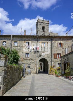 Monastery of San Salvatore di Monte Amiata, Abbadia San Salvatore, Province of Siena, Italy Stock Photo