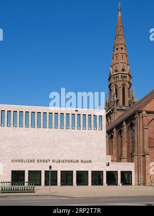 Anneliese Brost Musikforum Ruhr, Concert Hall, former Church of St. Mary, Bochum, Ruhr Area, North Rhine-Westphalia, Germany Stock Photo