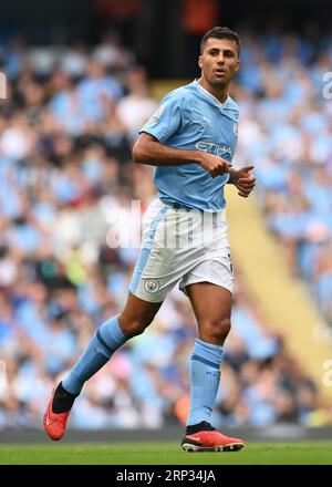 MANCHESTER, UK. 2nd Sep, 2023. Rodri of Manchester City during the Premier League match at the ETIHAD STADIUM, MANCHESTER. Picture credit should read: Gary Oakley/Sportimage Credit: Sportimage Ltd/Alamy Live News Stock Photo