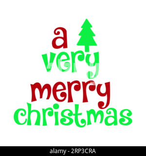 A very merry christmas, Christmas Tee Print, Merry Christmas, marry christmas typhography tshirt design, tee print, t-shirt design, christmas Joy, jes Stock Vector