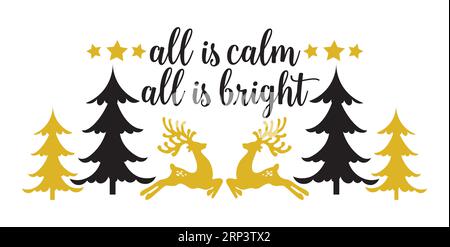 CHR All Is Bright, Christmas Tee Print, Merry Christmas, christmas design, marry christmas typhography tshirt design, tee print, t-shirt design, chris Stock Vector