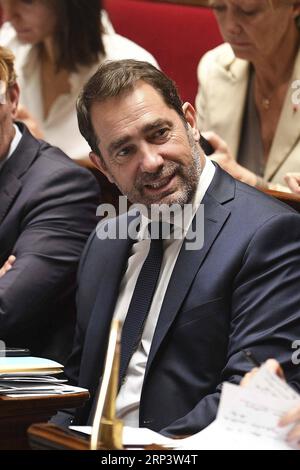 (181016) -- PARIS, Oct. 16, 2018 -- Photo taken on Oct. 16, 2018 shows the newly appointed Interior Minister Christophe Castaner in Paris, France. French President Emmanuel Macron on Tuesday named Christophe Castaner, one of his main backers, to supervise interior affairs and replace Gerard Collomb, in his latest cabinet reshuffle. ) FRANCE-PARIS-CABINET-RESHUFFLE JackxChan PUBLICATIONxNOTxINxCHN Stock Photo
