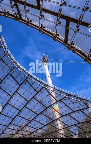 BAVARIA : OLYMPIC PARK MUNICH - TIMELESS ARCHITECTURE Stock Photo