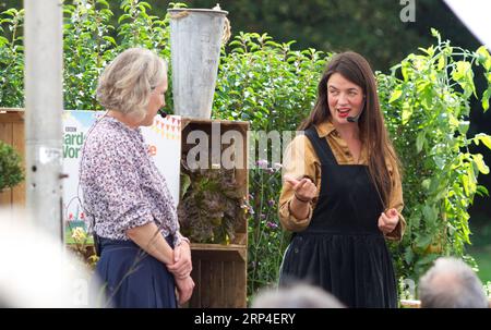 The second Gardeners World Autumn Fair at Audley End House and Gardens, Saffron Walden, Essex. Gardeners World presenter Frances Tophill. Stock Photo