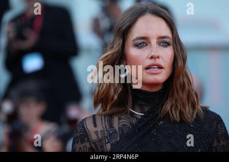 Matilde Gioli attends a red carpet for the movie 'Poor Things' at the 80th Venice International Film Festival on September 01, 2023 in Venice, Italy. Stock Photo
