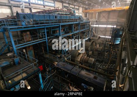 (181115) -- MOSCOW, Nov. 15, 2018 -- Photo taken on Nov. 13, 2018 shows the processing of kimberlite ore in Republic of Sakha (Yakutia), Russia. Alrosa, the world s leading diamond miner, has operations in Republic of Sakha (Yakutia) and Arkhangelsk region, running 11 kimberlite pipes and 16 alluvial deposits in the harsh climate of the Russian Far North. )(yy) RUSSIA-ALROSA-DIAMOND MINING EvgenyxSinitsyn PUBLICATIONxNOTxINxCHN Stock Photo